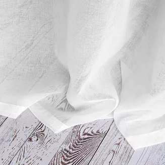 Firana gotowa na taśmie GLOSSY 140x270 welurowa półzaciemniająca biała