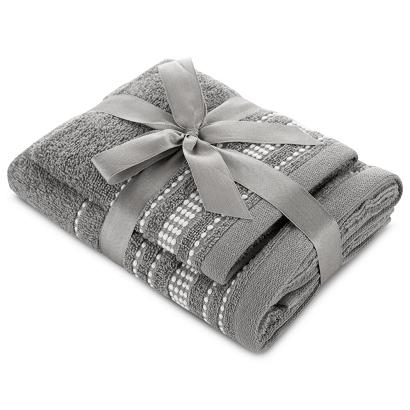 Komplet ręczników 2 cz. 30x50 + 50x90 JOLY Eurofirany stalowy