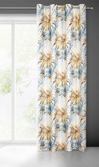 Zasłona gotowa na przelotkach VERONA 140x250 Eurofirany niebieski