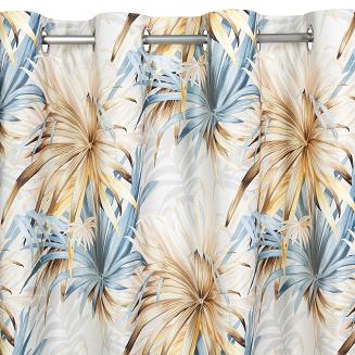 Zasłona gotowa na przelotkach VERONA 140x250 Eurofirany niebieski