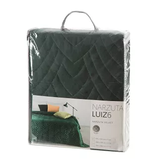 Narzuta dekoracyjna LUIZ 220x240 ciemnozielony