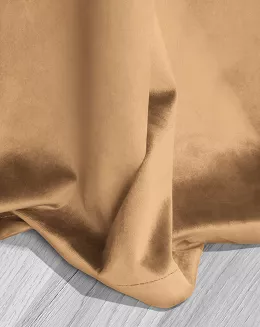 Musztardowa Zasłona Welurowa 140x250 Velvet Soft