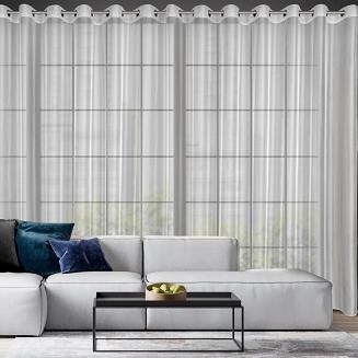 Firana gotowa na przelotkach ANABEL 300x260 Eurofirany biały