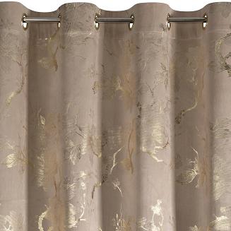 Zasłona gotowa na przelotkach CELIA 140x250 Eurofirany beżowy