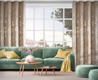 Zasłona gotowa na przelotkach CELIA 140x250 Eurofirany beżowy