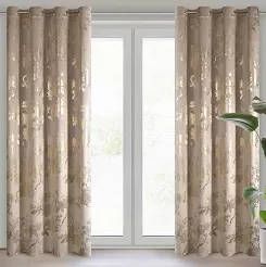 Zasłona gotowa na przelotkach CELIA 140x250 Eurofirany beżowy