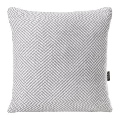 Poszewka dekoracyjna AKRYL 45x45 Eurofirany stalowa biała w drobny wzorek