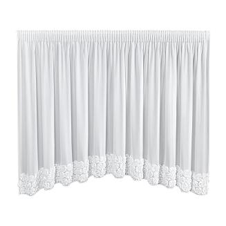 Zasłona gotowa na taśmie ROSES 400x160 Eva Minge Eurofirany biały