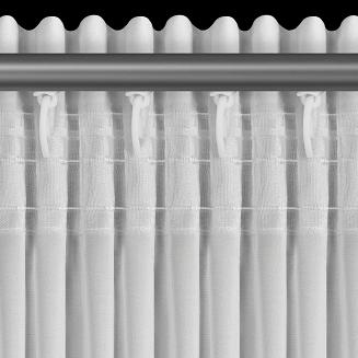 Zasłona gotowa na taśmie ROSES 400x160 Eva Minge Eurofirany biały