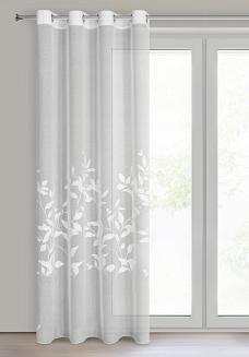 Firana gotowa na przelotkach ESTELLA 140x250 Eurofirany biały