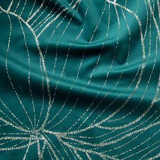 Obrus dekoracyjny BLINK 35x140 Eurofirany ciemnoturkusowy