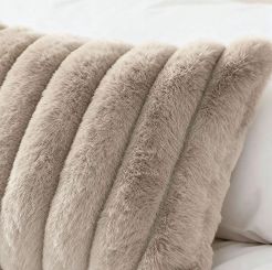 Taupe Poszewka Futrzana 45x45 Bunny