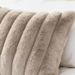Taupe Poszewka Futrzana 45x45 Bunny