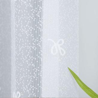 Firanka żakardowa gotowa na żabki KAROLINA 300x170 biała