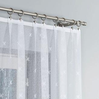 Firanka żakardowa gotowa na żabki KAROLINA 300x170 biała