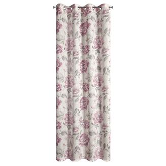 Zasłona gotowa na przelotkach DAVENA 140x250 Eurofirany naturalny