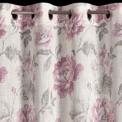 Zasłona gotowa na przelotkach DAVENA 140x250 Eurofirany naturalny