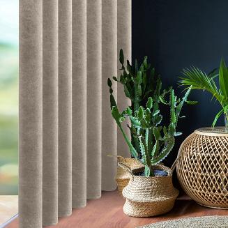 Zasłona gotowa na taśmie DORA Eurofirany beżowy