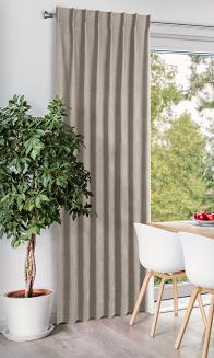 Zasłona gotowa na taśmie DORA Eurofirany beżowy