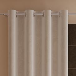 Zasłona gotowa na przelotkach VELVI 140x260 kremowa