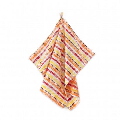 Ścierka kuchenna Tokyo 50x70 Zwoltex żółta pomarańczowa czerwona kratka