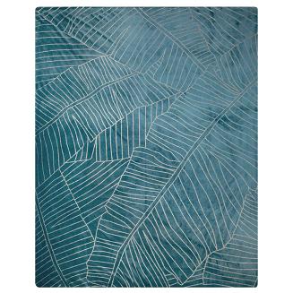 Koc narzuta LUNA 150x200 Eurofirany turkusowy/złoty