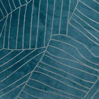 Koc narzuta LUNA 150x200 Eurofirany turkusowy/złoty