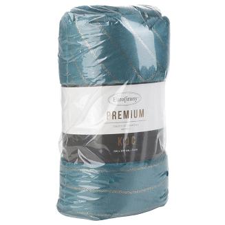 Koc narzuta LUNA 150x200 Eurofirany turkusowy/złoty