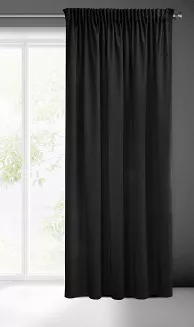 Zasłona gotowa na taśmie ZAS 140x270 Pierre Cardin Eurofirany czarny