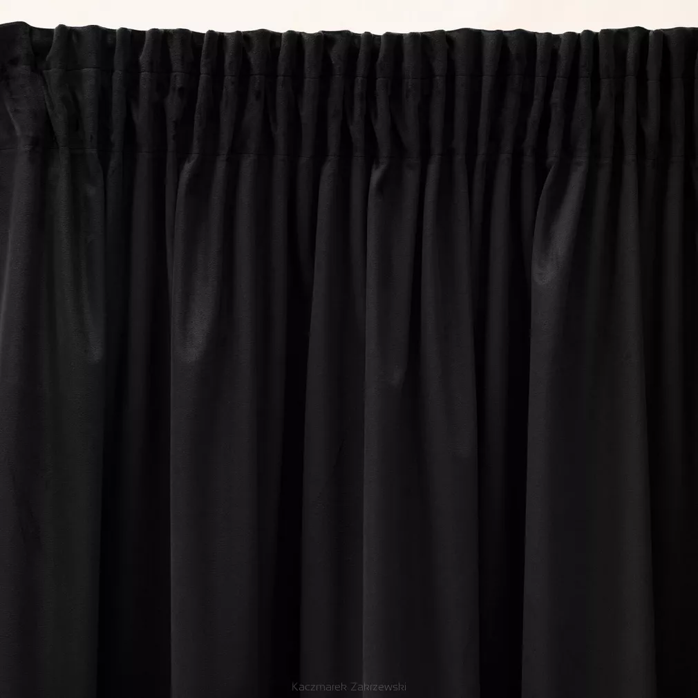 Zasłona gotowa na taśmie ZAS 140x270 Pierre Cardin Eurofirany czarny