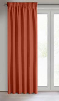 Zasłona gotowa na taśmie RITA 140x270 Eurofirany ceglasty