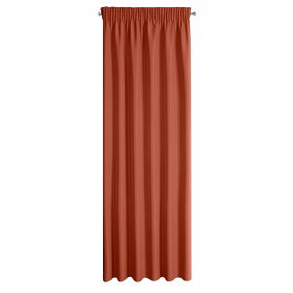 Zasłona gotowa na taśmie RITA 140x270 Eurofirany ceglasty