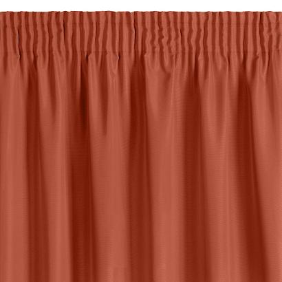 Zasłona gotowa na taśmie RITA 140x270 Eurofirany ceglasta