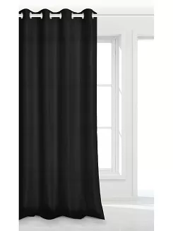 czarna zasłona gotowa 140x250 viva