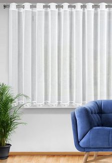 Firana gotowa na przelotkach SUZAN 350x140 Eurofirany biały