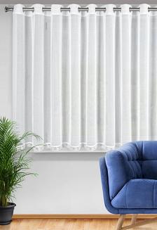 Firana gotowa na przelotkach SUZAN 350x140 Eurofirany biały