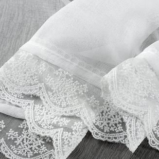 Firana gotowa na przelotkach SUZAN 350x140 Eurofirany biały