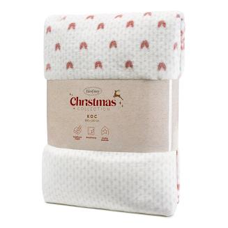 Koc świąteczny NOEL 200x220 Eurofirany biały