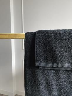 Ręcznik frotte Bari 30x30 gładki grafitowy