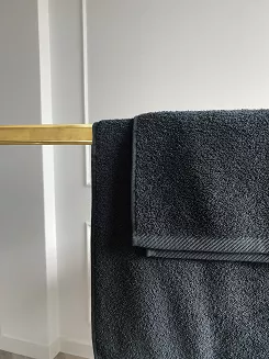 Ręcznik frotte Bari 30x30 gładki grafitowy
