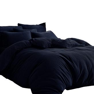 Pościel frotte 200x220 Darymex ciemnogranatowa