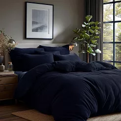Pościel frotte 200x220 Darymex ciemnogranatowa