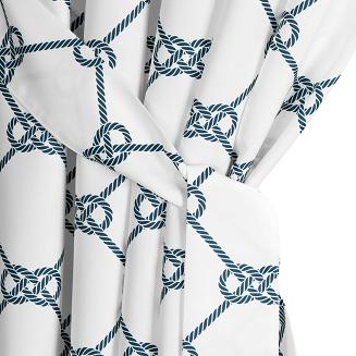 Zasłona gotowa na szelkach GARDEN 155x200 Eurofirany biały