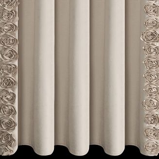 Zasłona gotowa na taśmie ROSES 140x270 Eva Minge Eurofirany ciemnobeżowy