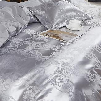 Ekskluzywna Pościel Atłasowa Z Haftem 160x200 AT007