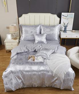 Ekskluzywna Pościel Atłasowa Z Haftem 160x200 AT007