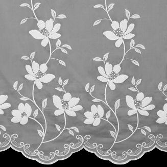 Firana gotowa na przelotkach SANDI 350x250 Eurofirany biały