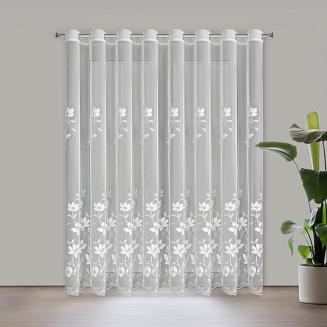 Firana gotowa na przelotkach SANDI 350x250 Eurofirany biały