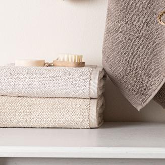 Ręcznik bawełniany LEON 70x140 strukturalne frotte kremowy