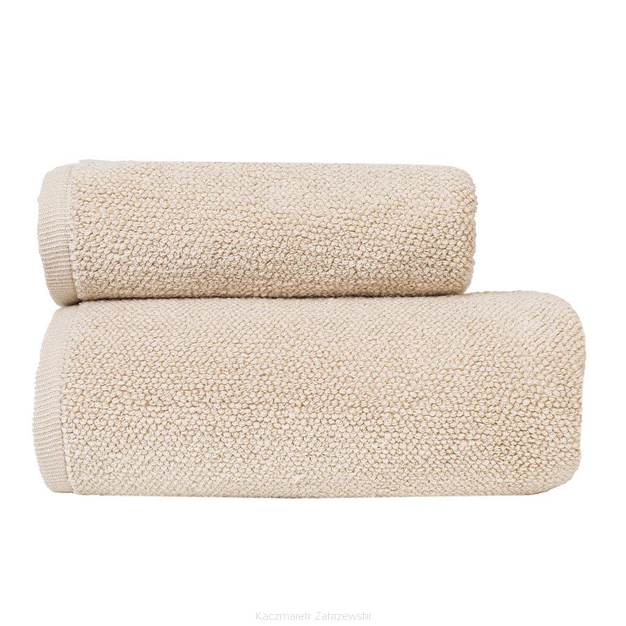 Ręcznik bawełniany LEON 70x140 strukturalne frotte kremowy
